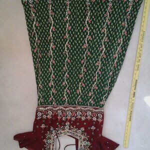 Indian Party Dress Fancy Sequins Small